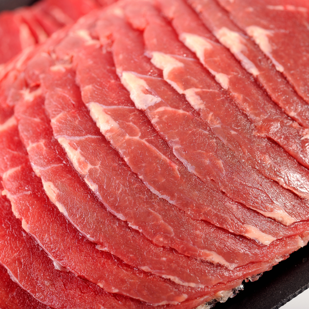 Thin sliced on sale top round
